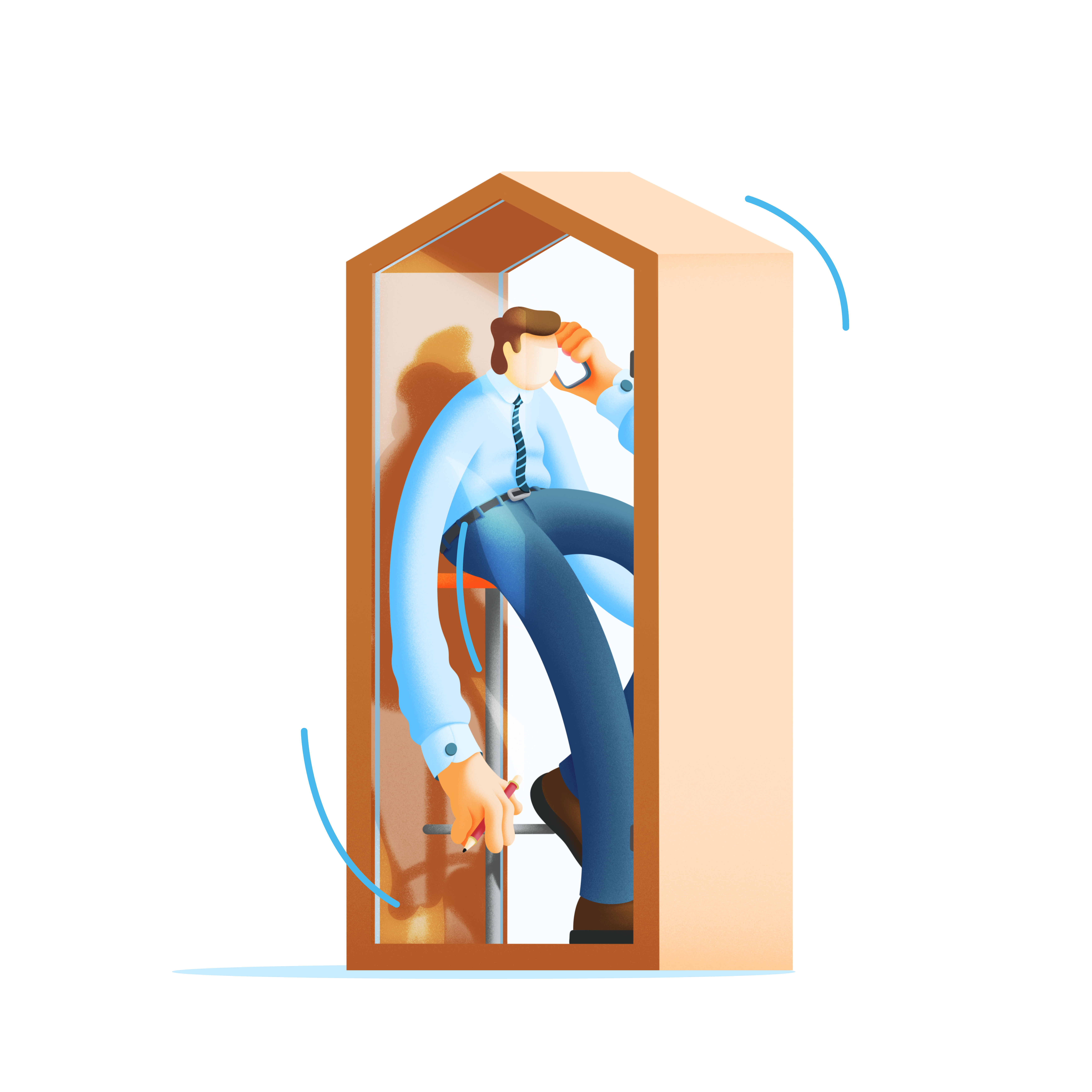cabine acoustique illustration